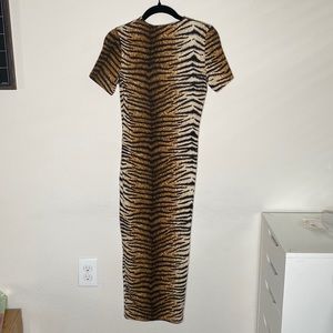 Long cheetah print dress